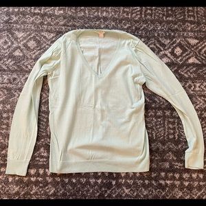 J. Crew Cotton V-neck Sweater Women’s Large